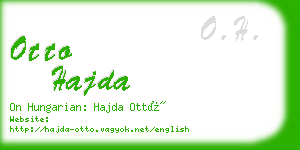 otto hajda business card